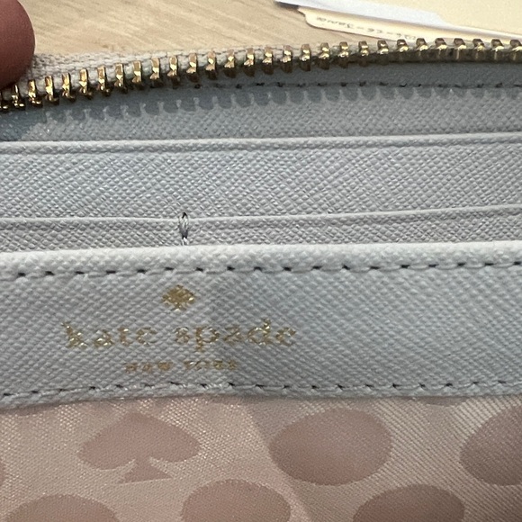 Kate Spade NY large continental zip-around wallet Saffiano leather, colorblock - Picture 6 of 7